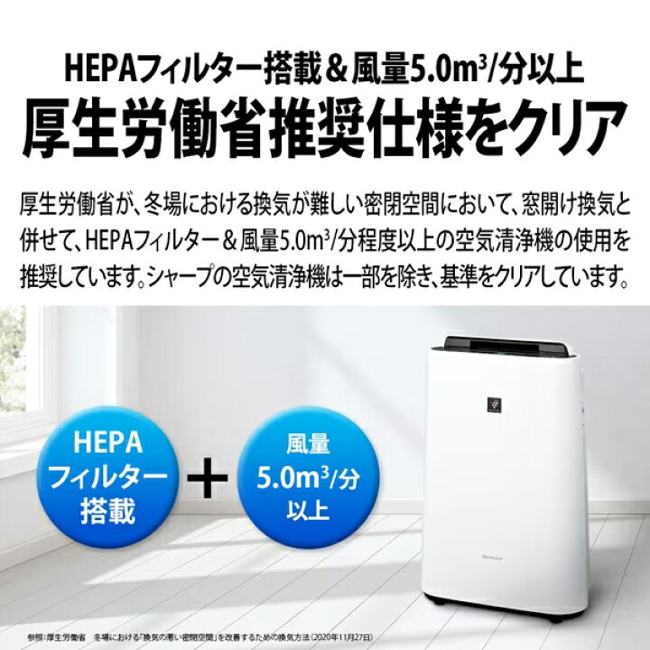 楽天市場】シャープ【SHARP】加湿空気清浄機 プラズマクラスター7000 