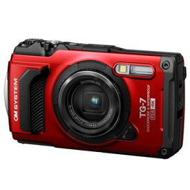 オリンパス【OLYMPUS】コンパクトデジカメ　OM SYSTEM Tough TG-7 [レッド] TG-7-RED【OMデジタルソリューションズ】マクロ撮影、防水、防じん、耐衝撃、耐荷重、耐低温、耐結露
