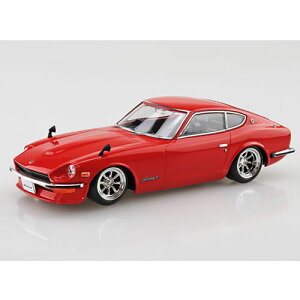 アオシマ【箱破損品】【車プラモデル】1/32 楽プラ スナップキット No.15CU-RD ニッサン S30フェアレディZ カスタム(レッド) H-4905083200025