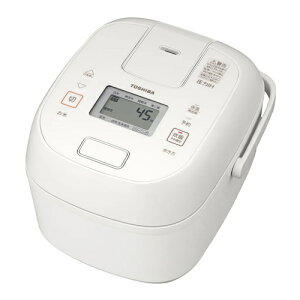 【10/25限定★抽選で2人に1人最大100%ポイントバック!要エントリー】東芝【TOSHIBA】3.5合炊き 圧力IHジャー炊飯器 ミルキーホワイト 炎匠炊き コンパクト RC-6PXX-W【備長炭ダイヤモンド釜】