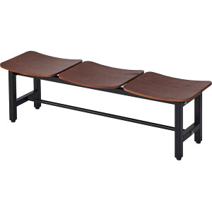 山崎産業【環境用品】屋内用3人かけベンチ 法人様限定商品 メーカー直送 代引、日時指定、キャンセル不可 Y-4903180209057【YB-168L-WN】