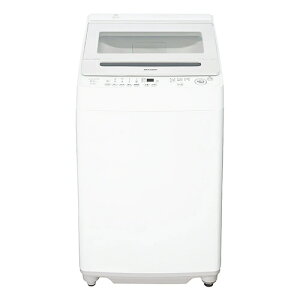 �V���[�v�ySHARP�z�S��������@ ����8kg �z���C�g�n ���Ȃ����V���[�Y �c�^ ES-GV8K-W�y���Ȃ����Ő����E�ߐ��z