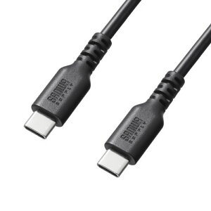 �T�����T�v���C�yPC�A�N�Z�T���[�zUSB 2.0 Type-C�P�[�u���iC-C�E�X�g���[�g�E60W�E1m�j KU-CCP6010TK2�y�^�C�vC�P�[�u���z�}���[�d