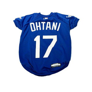 【10/25限定★抽選で2人に1人最大100%ポイントバック!要エントリー】ファンタジーワールド【ペット用品】MLB公式 ドジャース 大谷翔平選手モデル ユニフォーム Tシャツ Lサイズ ブルー P-084979