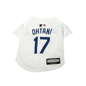ファンタジーワールド【ペット用品】MLB公式 ドジャース 大谷翔平選手モデル ユニフォーム ジャージ Sサイズ ホワイト P-0849790205659【ペット用野球ウェア ootanipet】
