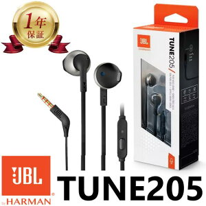 yX1Nۏ؁z JBL TUNE 205 - CC[wbhtH {^[g/}CNt ubN JBLT205BLKAM 3.5mm XeI~jvO^