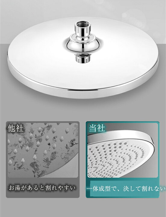 楽天市場 送料無料 シャワーヘッド 降雨 レインフォール 円形 9インチ タップ アダプター 節水 増圧機能 浴室 アクセサリー 水着 スプレー洗浄便利 取付簡単 シャワーヘッドセット 頭皮 毛穴 汚れ除去 うるおい 保温 保湿 美顔 美肌 美髪 敏感肌 取付簡単 実用的