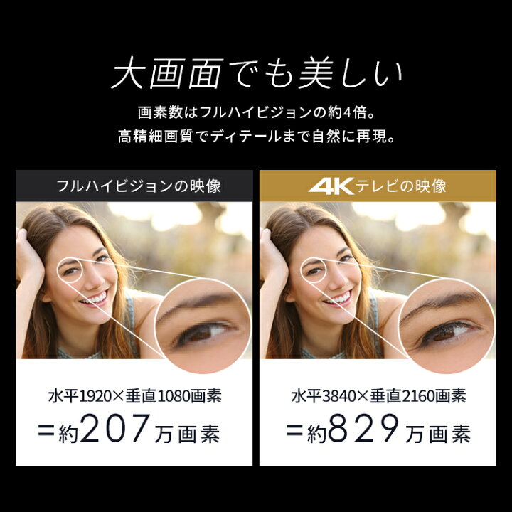 楽天市場】【選べる設置込み】 テレビ 液晶テレビ 50v 型 4K 