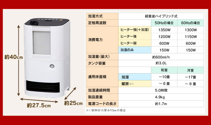 楽天市場】人感センサー付き アイリスオーヤマ アイリス 加湿 