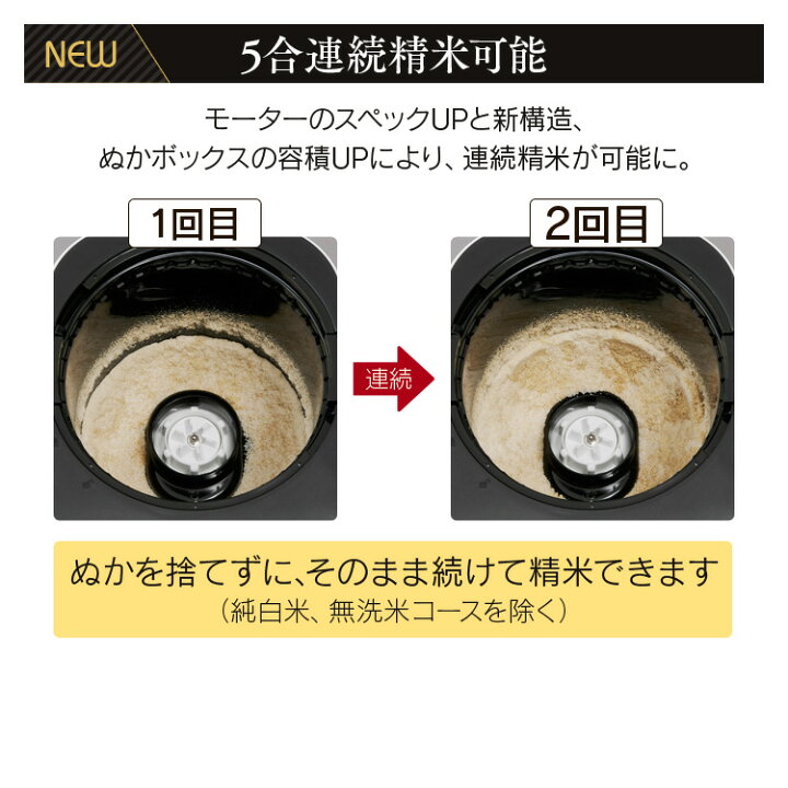 楽天市場 精米機 アイリスオーヤマ 家庭用 1合 5合用 コンパクト 小型 白米 玄米 無洗米 胚芽米 純白米 分つき米 3分づき 5分づき 7分づき 洗える ぬかボックス ライスクリーナー 精米器 かくはん式 五合 銘柄 家庭用精米機 Rci B5 W ホワイト あす楽 ショッピング