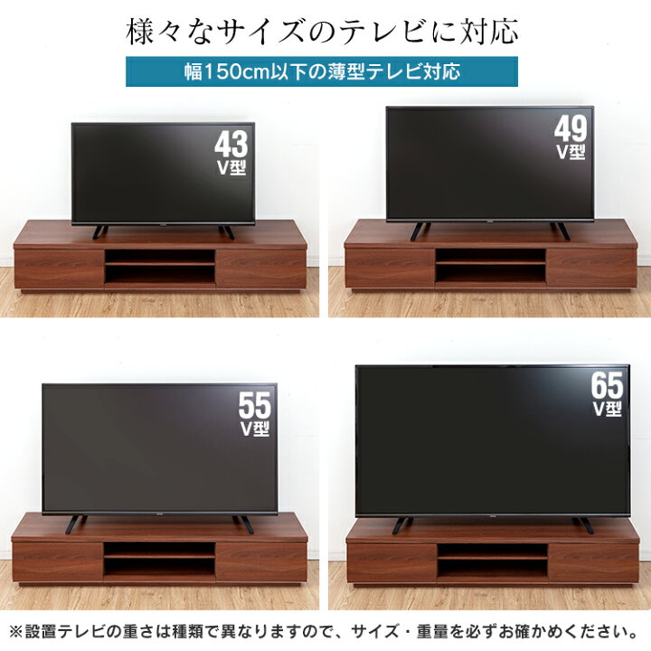 楽天市場】テレビ台 幅150cm ロータイプ アイリスオーヤマ テレビ台 AV 