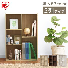 カラーボックス 収納 アイリスオーヤマ 本棚 アイリスオーヤマ CBボックスCX-23C オフホワイト・フレンチオーク・ブラウンオーク