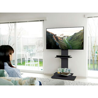 楽天市場 26日9 59迄全品p2倍 着後レビューで特典 テレビスタンド テレビ台 壁寄せ テレビスタンド アイリスオーヤマ テレビラック 32 65v対応 コード収納 震度7耐震試験済み テレビスタンド Avボード Tv台 Tvボード 壁掛け 大型テレビ対応 Uts W75 ショッピング