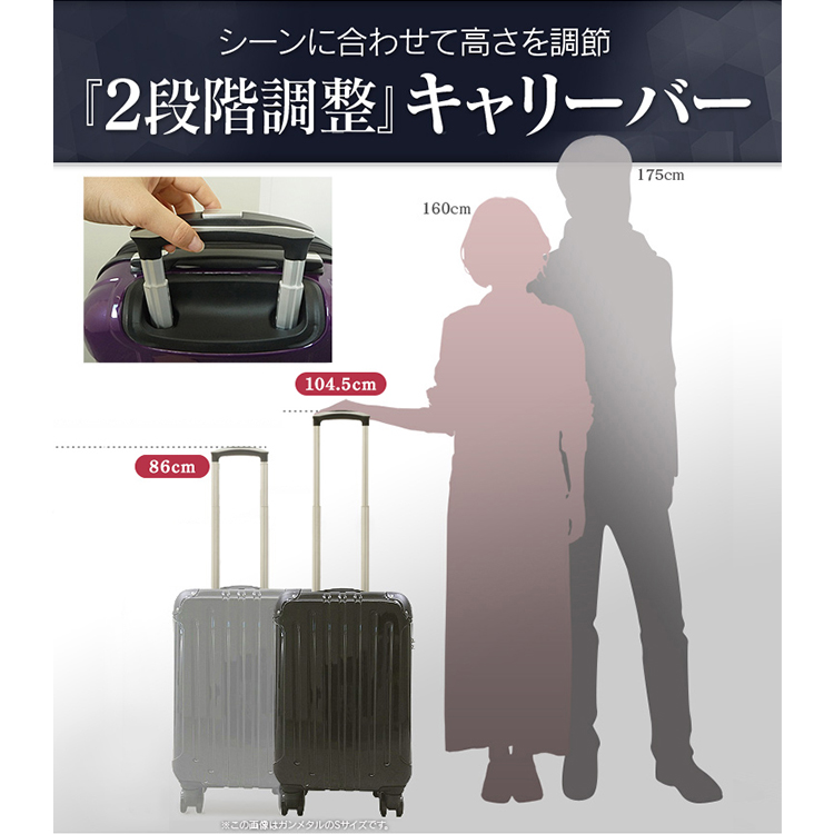 楽天市場】スーツケース Sサイズ 機内持ち込み 可 送料無料 キャリー 