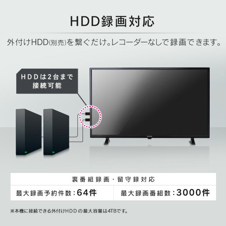 楽天市場】テレビ 32型 液晶 32インチ 2K 2K液晶テレビ 小型 