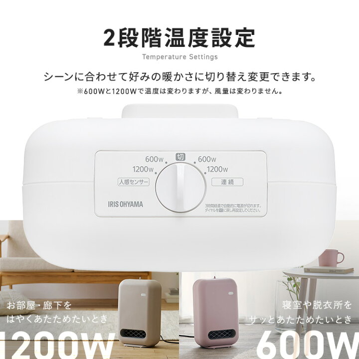 楽天市場】☆楽天1位☆ セラミックヒーター 人感センサー ヒーター 