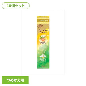 【10個セット】お部屋の消臭力 PREMIUM AROMA STICK つめかえ スイートオレンジ&ベルガモット 65ml 51878お部屋の消臭力PA 芳香消臭 部屋用 エステー Premium Aroma リビング用 スイートオレンジ&ベル