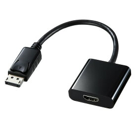 DisplayPort-HDMI 変換アダプタ ブラック AD-DPPHD01アダプター 接続 パソコン ディスプレイ テレビ プレゼン HDMI ディスプレイポート 映像出力 パソコン周辺機器 プレゼンテーション プロジェクタ サンワサプライ 【TC】