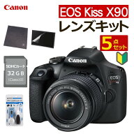 【一眼レフカメラ始めませんか5点セット】新品/キヤノン (Canon) EOS Kiss X90 ブラック デジタルカメラ …