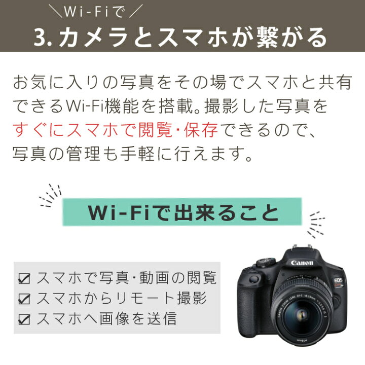 楽天市場】【一眼レフカメラ始めませんか5点セット】新品/キヤノン 