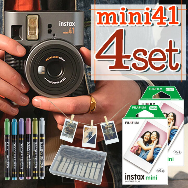 楽天市場】富士フイルム チェキ インスタントカメラ instax mini 41 