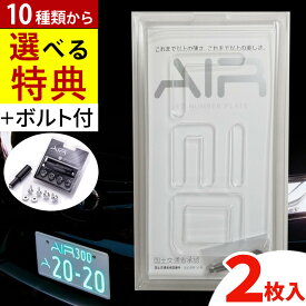 【2枚入り】【★選べる特典★ レビュー特典 】字光式ナンバー AIR エアー 車検対応 3年保証 ナンバープレート ワーコーポレーション 国土交通省認可商品 字光式 LED ナンバー プレート ロックボルト付 セット（ラッピング不可）（デジタルライフ）