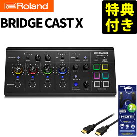 【HDMIケーブル付き】Roland ローランド BRIDGE CAST X ゲーミングミキサー HDMIビデオキャプチャ搭載ゲーミングDACアンプ オーディオインターフェース 配信用ゲーミングミキサー Mac Windows ゲーム機&モバイル対応 （デジタルライフ）