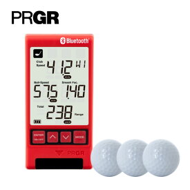 【ラウンドで使える ボール付き】 PRGR プロギア RED EYES POCKET HS-130 BLE マルチスピード測定器 ヘッドスピード 飛距離 計測 測定 レッドアイズポケット ゴルフ練習（デジタルライフ）