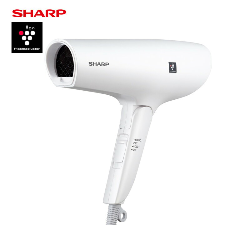 楽天市場】シャープ プラズマクラスター ドライヤー IB-RP7-W ホワイト 