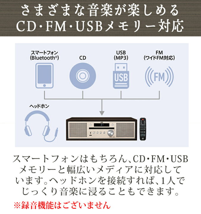 楽天市場】【選べる tower レビューでプレゼント】ミニコンポ JVC 
