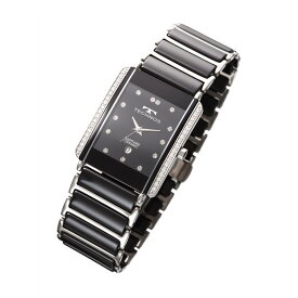 テクノス TECHNOS 腕時計 T9557TB メンズ ステンレス セラミックス アナログ シルバー ブラック（デジタルライフ）