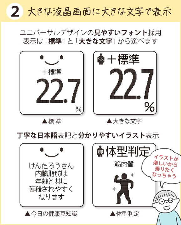 カラーは2色 Tanita 搭載 マイサポ機能 体重計 タニタ 体型判定 810 体組成計 顔イラストや応援コメントを表示する 体脂肪計