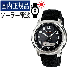 【国内正規品】CASIO(カシオ) wave ceptor(ウェーブセプター) ソーラー電波時計 WVA-M630B-1AJF(WVAM630B1AJF) メンズ/腕時計/電波腕時計/ソーラー/タフソーラー/電波/ブラック/クロス/合成皮革/アナデジ/メーカー1年保証/新品