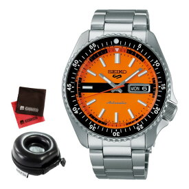 （丸型時計ケース・クロス付）セイコー SEIKO 腕時計 SBSA219 5スポーツ SEIKO 5 SPORTS メンズ 流通限定 Retro Color Collection 自動巻き(手巻付) ステンレスバンド アナログ メーカー保証1年（国内正規品）（デジタルライフ）