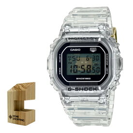 （木製時計スタンド付）カシオ CASIO 腕時計 DW-5040RX-7JR Gショック G-SHOCK メンズ G-SHOCK 40th Clear Remix クオーツ 樹脂バンド デジタル メーカー保証1年（国内正規品）（デジタルライフ）
