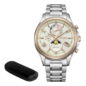 （時計ケース付）シチズン CITIZEN 腕時計 BY1026-65A エクシード EXCEED メンズ ダイレクトフライト ムーンフェイズ 月暈 ペアモデル ソーラー電波 チタンバンド 多針アナログ メーカー保証1年（国内正規品）（デジタルライフ）