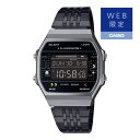 カシオクラシック CASIO CLASSIC 腕時計 ABL-100WEPC-1BJR メンズ PACMAN パックマン コラボ WEB限定モデル クオーツ ステンレスバンド デジタル メーカー保証1年 国内正規品（デジタルライフ）