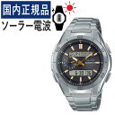 (チタンバンドで10気圧防水) 自分でバンド調整可【国内正規品】カシオ ソーラー電波時計 メンズ 腕時計 カシオ ウェーブセプター CASIO wave ceptor WVA-M650TD-1A2JF(WVAM650TD1A2JF) 電波腕時計/タフソーラー/電波/ブラック/チタン/アナデジ/メーカー1年保証/新品