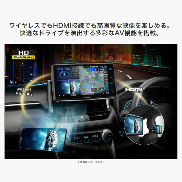 楽天市場】ケンウッド 彩速ナビ 9V型フローティングモデル MDV-M911HDF 
