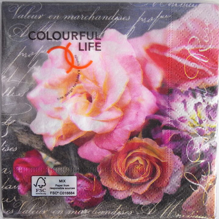 楽天市場 ペーパーナプキン メール便ok La Vie En Rose カクテルサイズ 10枚 Colourful Life カラフルライフ 紙ナプキン デコパージュ フラワー 花 シモジ kaderia 楽天市場 ペーパーナプキン メール便ok La Vie En Rose カクテルサイズ 10枚 Colourful Life カラフルライフ 紙ナプキン デコパージュ フラワー 花 シモジ kaderia
