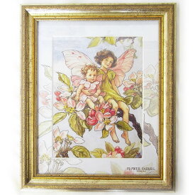 ウォールデコ　Lサイズ　アップル　ブロッサム[Flower Fairies]フラワーフェアリー妖精・アート　壁掛け・花柄