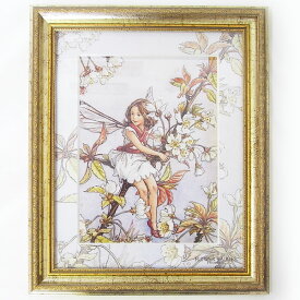 ウォールデコ　Lサイズ　ワイルドチェリー　ブロッサム[Flower Fairies]フラワーフェアリー妖精・アート　壁掛け・花柄
