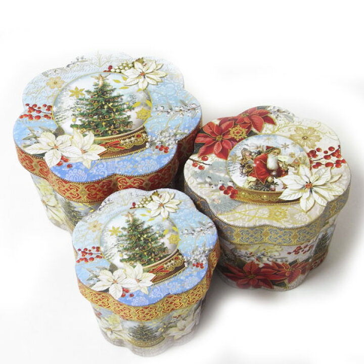 楽天市場 Punch Studio nパンチスタジオ 花型boxセット クリスマスツリーガラスボール大中小3点セットnature S Songカード 小物入れ ラッピング ギフトボックス ｋａｄｅｒｉａ