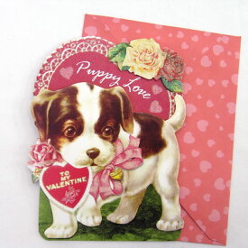 [Punch Studio]バレンタインカード★子犬★53258-VM13パンチスタジオ立体メッセージカード