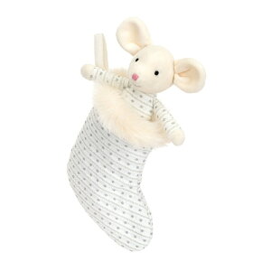 �W�F���[�L���b�g �X�g�b�L���O�}�E�X�@�z���C�g�@�C���l�Y�~ Shimmer Stocking Mouse JellyCat