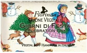 限定フロリンダ フレグランスソープ セレブレーションデイ 兄弟で準備 クリスマスコレクション イタリア石鹸 ギフトソープ ボディソープ ハンドソープ フェイスソープ サシェ