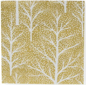 y[p[ivL@~̖ S[h Winter Trees Gold & White Caspari   ~̐E ␢E NX}X