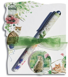 Lissom Design�@�y���t���_�C�J�b�g�����@�p�[�t�F�N�g�T�j�[�f�C�L���@cat �q�L�@�l�R�@�˂�Diecut Notepad