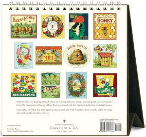 Cavallini&Co J_[@2025/24 n`ƖI Bees&Honey n`ƃn`~c J@[jR[ Jo[j AJ_[ fXNJ_[