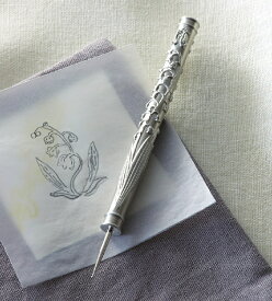 すずらんトレーサー 鉄筆 スタイラス ポルトボヌール アンティーク風雑貨 スズラン Anano(アナノ) porte bonheur ポルトボヌール 鈴蘭 リリー　富山の名工「能作」とのコラボ品